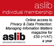 Bannner: Aslib individual membership.